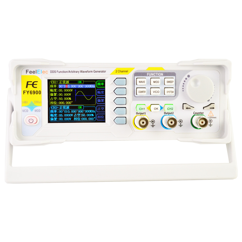 Function Arbitrary Waveform Generator - Mới FY6900 60MHz Kênh Đôi DDS