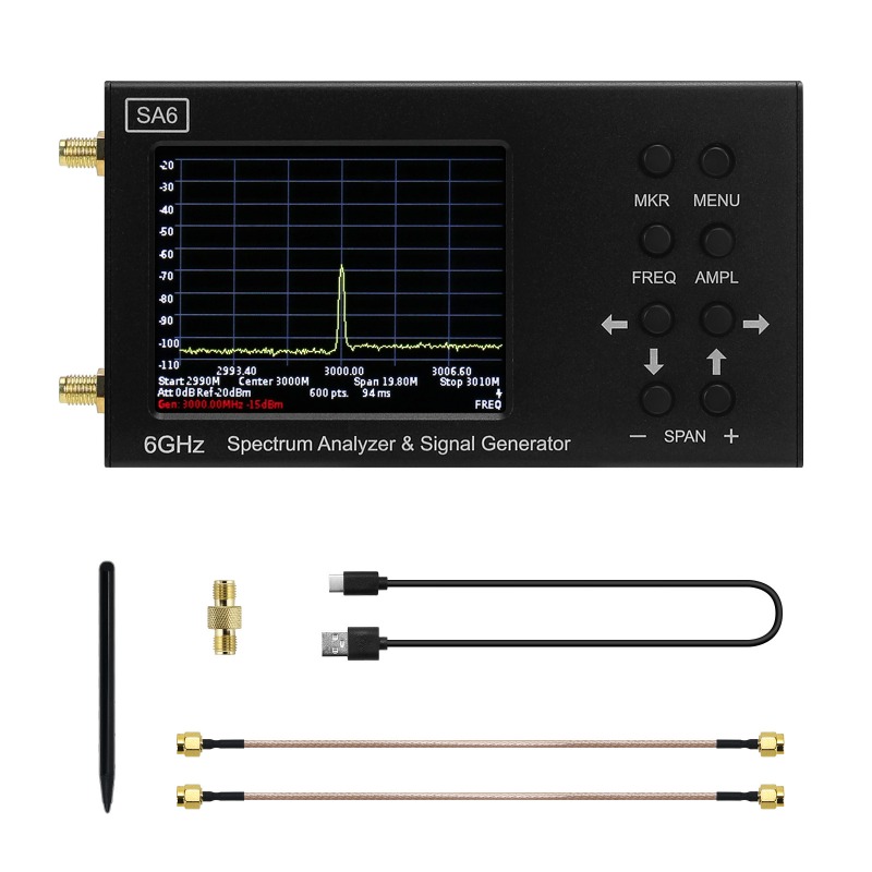 Signal Generator Spectrum Analyzer - SA6 Spectrum Analyzer, English 35MHZ-6200MHz Signal