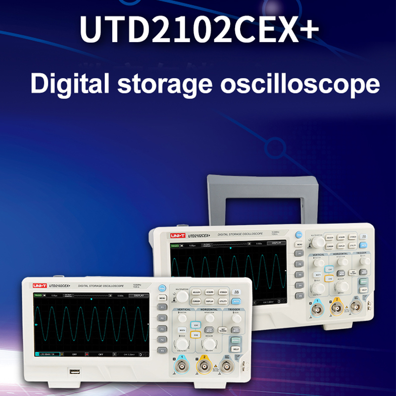 UNI-T UTD2102CEX + Lưu Trữ Kỹ  - đánh giá và giá Digital Storage Oscilloscope 100Mhz