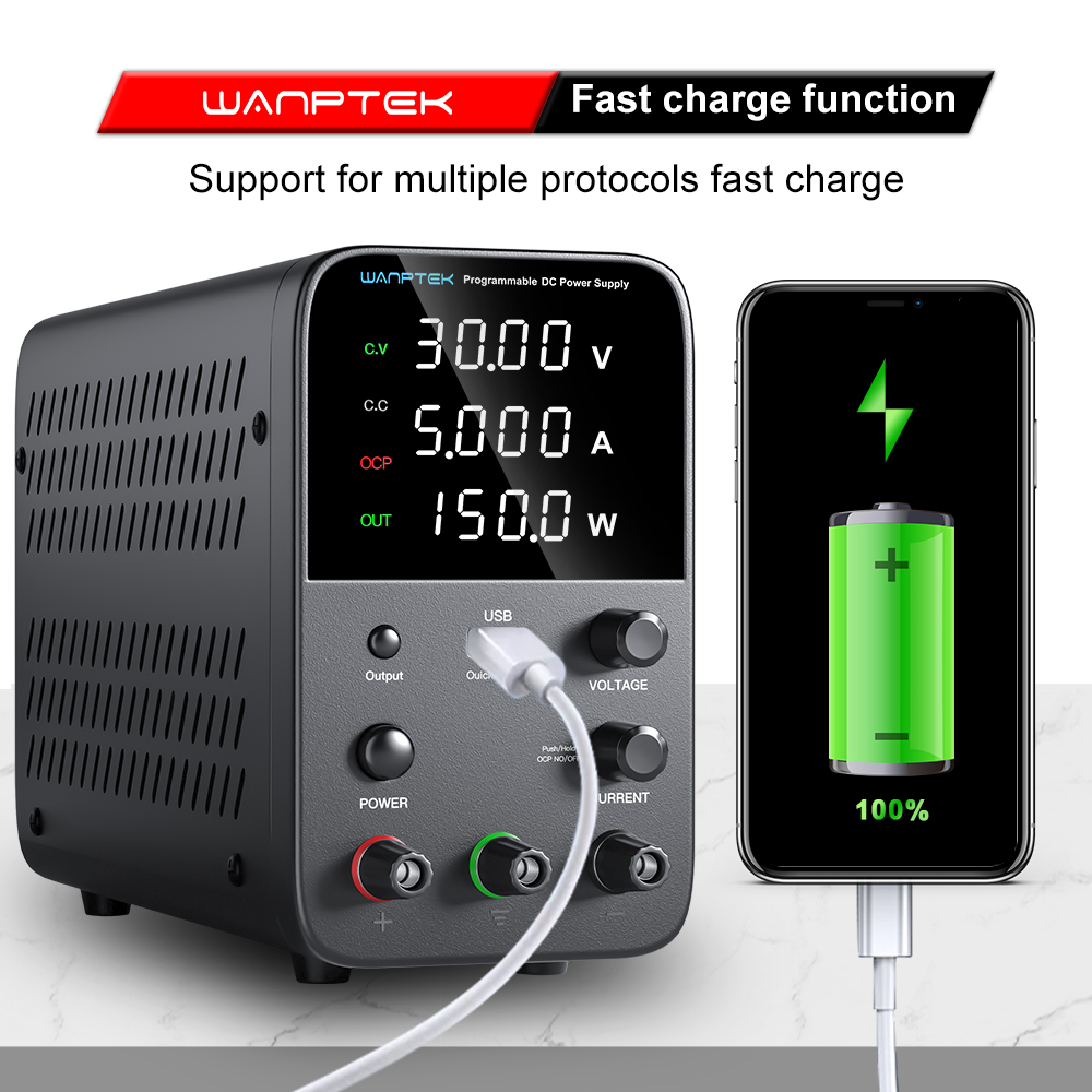 Wanptek Laboratory Power Suppl - đánh giá và giá Programmable Dc Power Supply 30V 10A