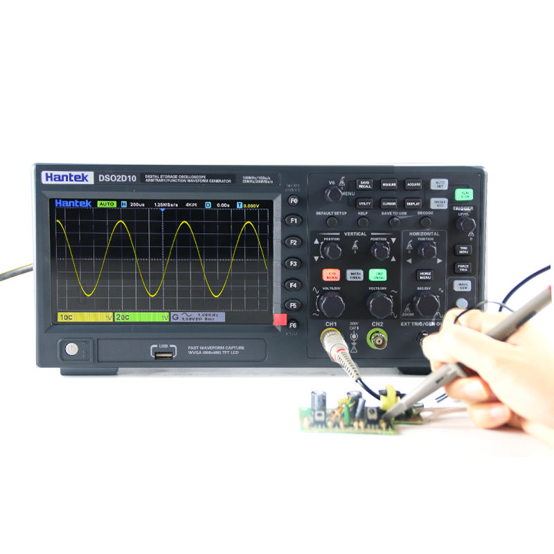 Hantek DSO2D10 Digital Storage - đánh giá và giá Digital Storage Oscilloscope 100Mhz