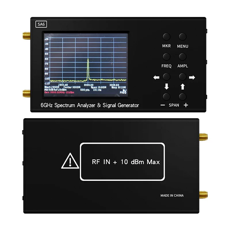 SA6 6GHz 3.2 inch handheld spe - đánh giá và giá Signal Generator Spectrum Analyzer