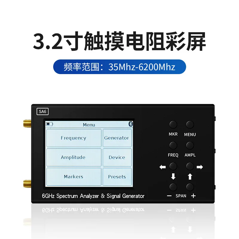 SA6 6GHz 3.2 inch handheld spe - đánh giá và giá Signal Generator Spectrum Analyzer
