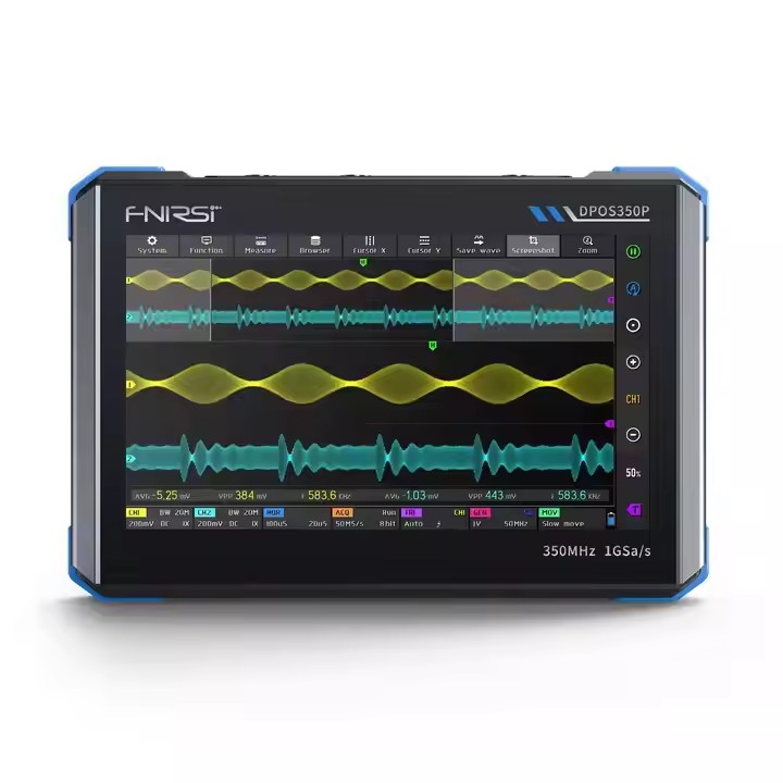 FNIRSI DPOS350P 4-IN-1 350MHz  - đánh giá và giá Signal Generator Spectrum Analyzer