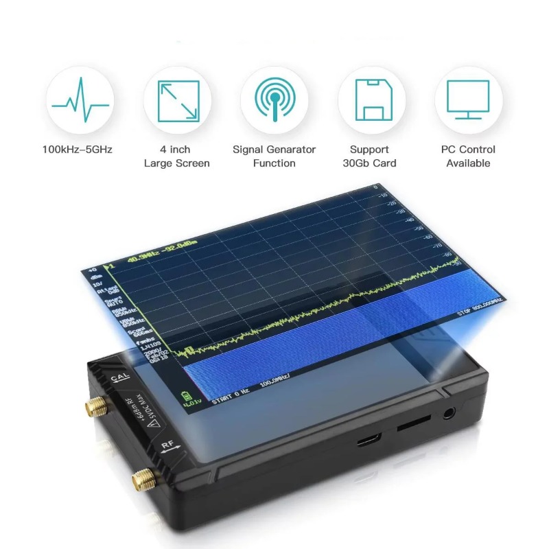 New Handheld Tiny Spectrum Ana - đánh giá và giá Signal Generator Spectrum Analyzer