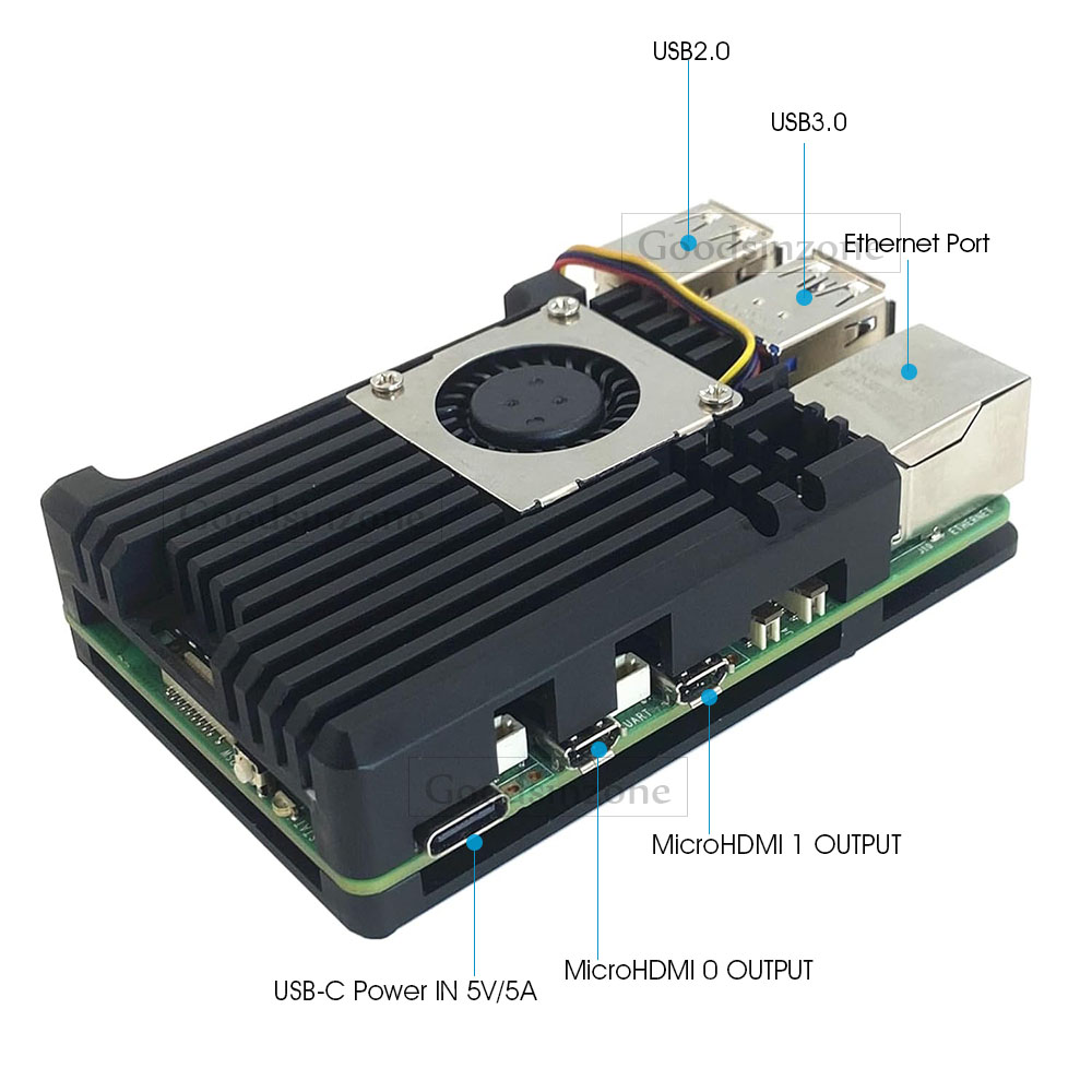 Raspberry Pi 5 Aluminum Alloy  - đánh giá và giá Raspberry Pi 5 8Gb Kit
