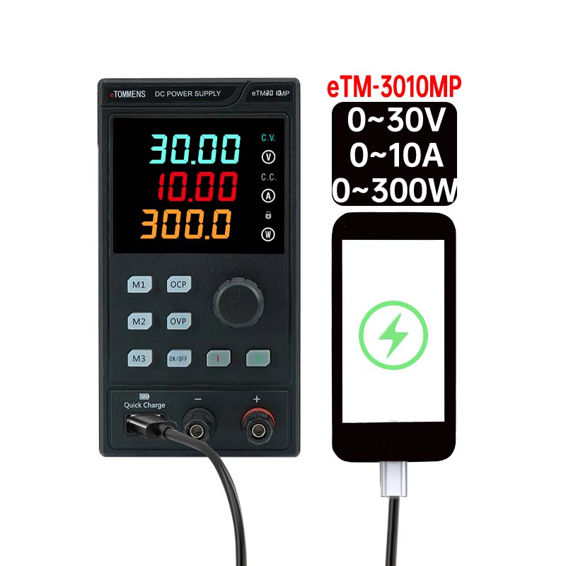ETOMMENS 30V 10A 300W ETM-3010 - đánh giá và giá Programmable Dc Power Supply 30V 10A