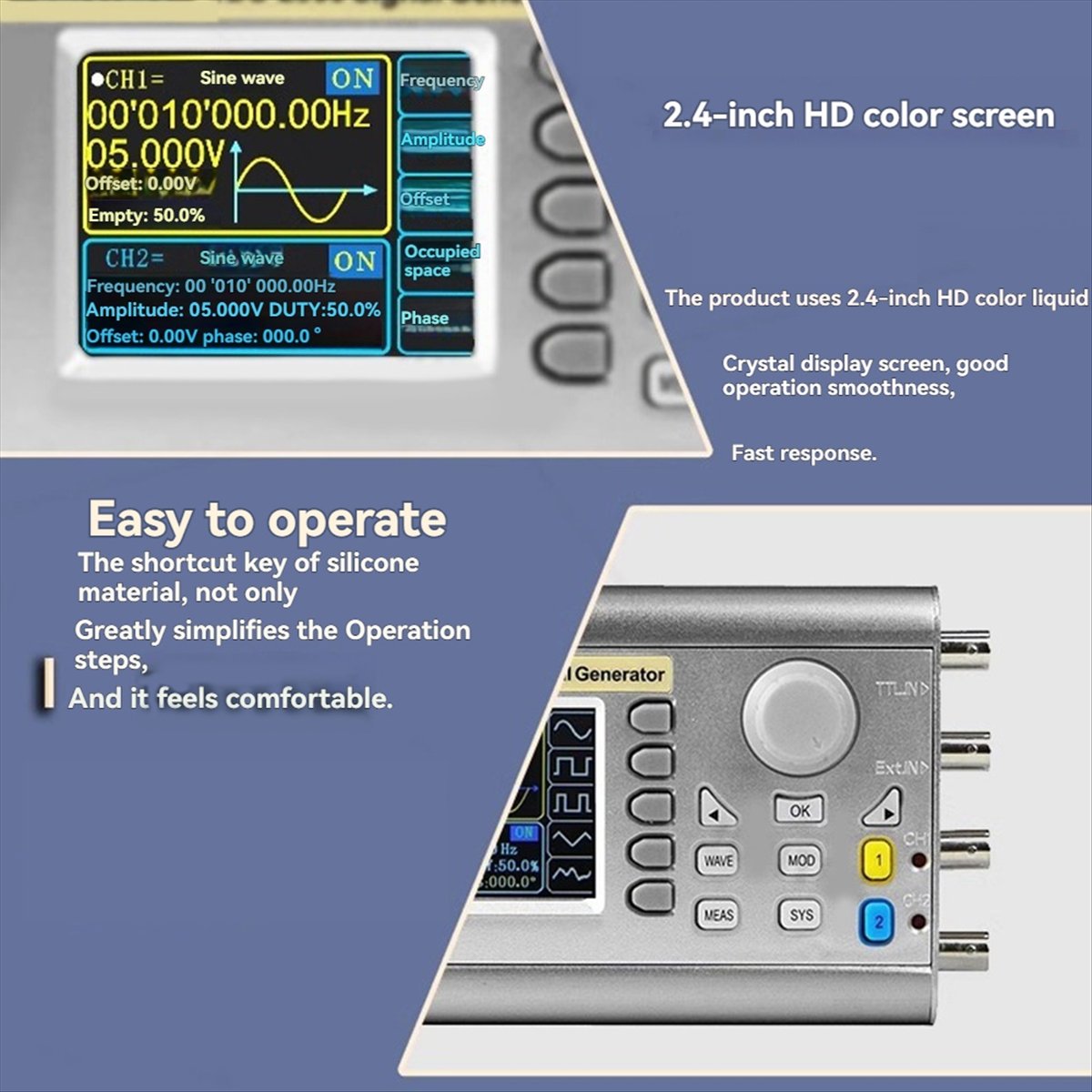 Friendly!JDS2900 Dual Channel  - đánh giá và giá Function Arbitrary Waveform Generator